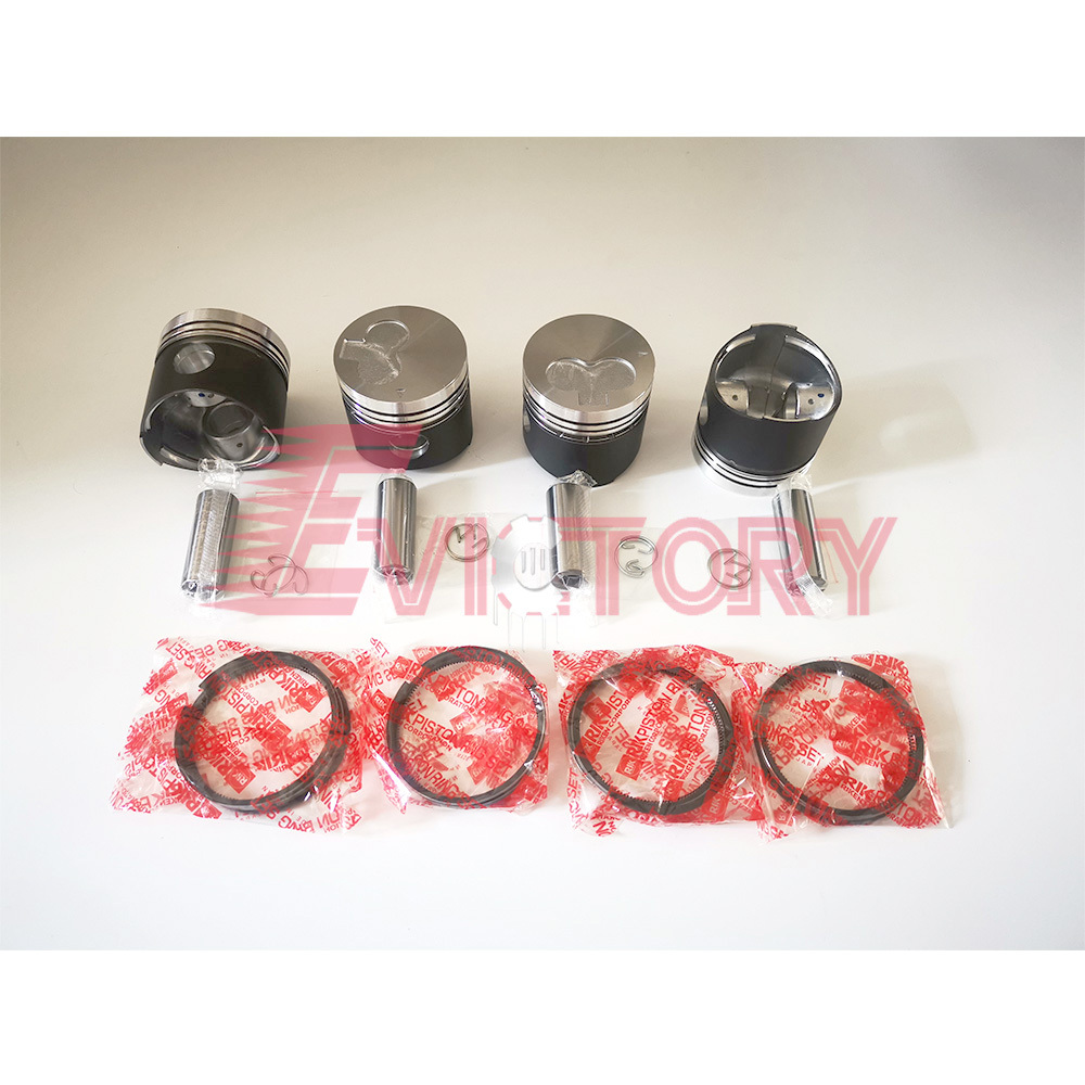 K4E Piston Kit w/ ring Set For Mitsubishi Engine Hanix N260 N350 excavator parts