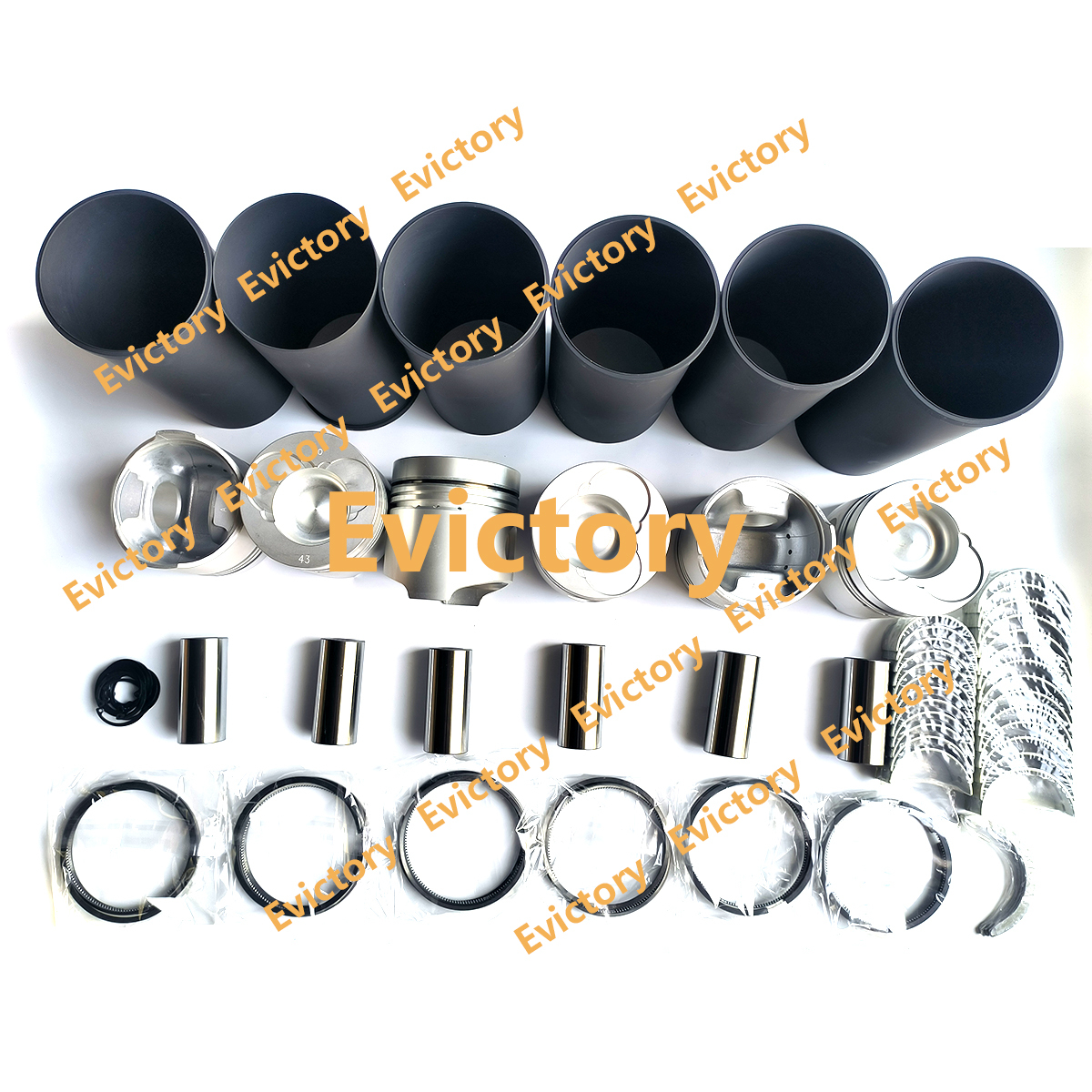 J08E J08ET JO8ET Overhaul Rebuild Kit For Hino Engine Kobelco SK350-8 Excavator