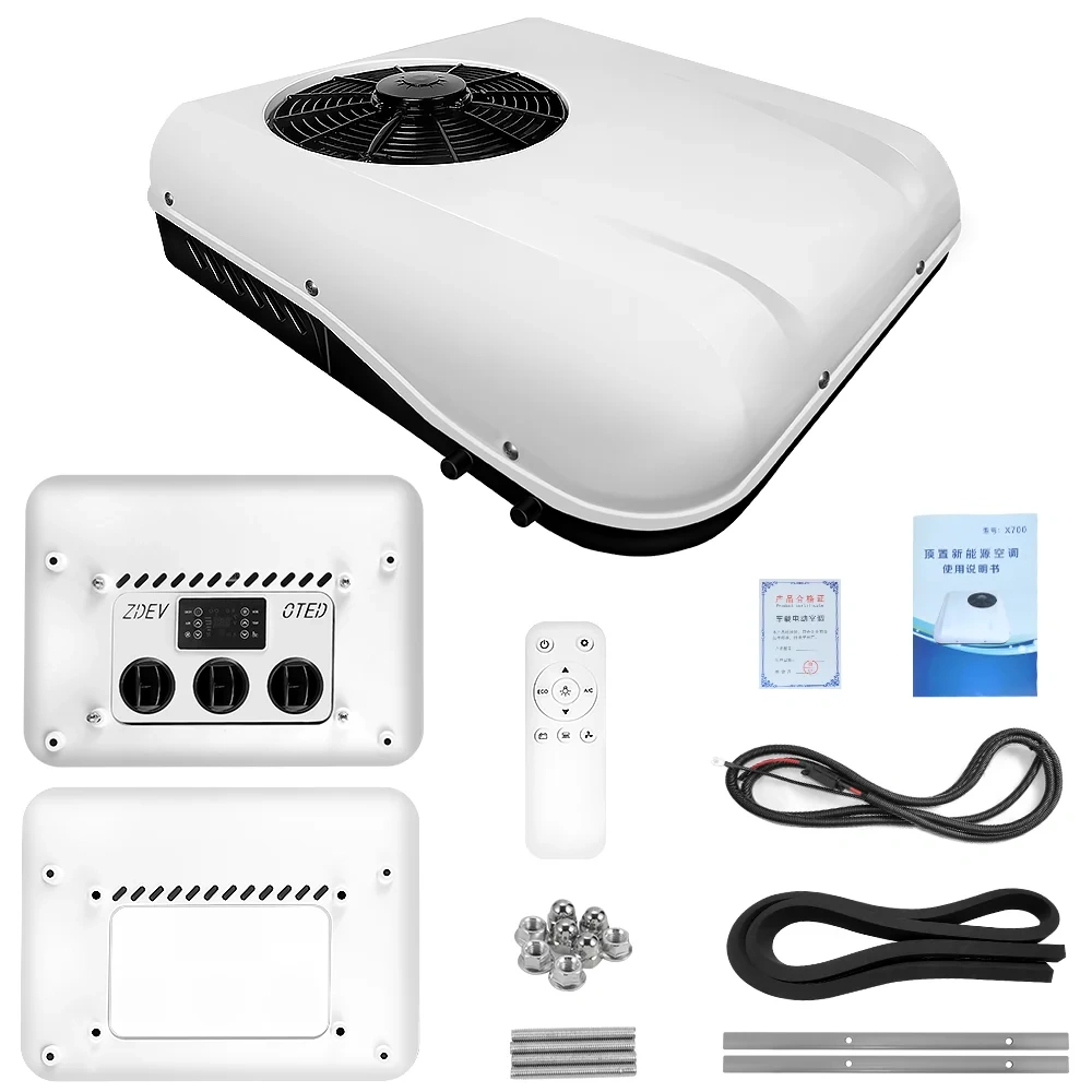 Vehicle Bus Portable Dc air Conditioner Systems 12v 24v Rv Truck Electric Klima air Conditioning Condenser