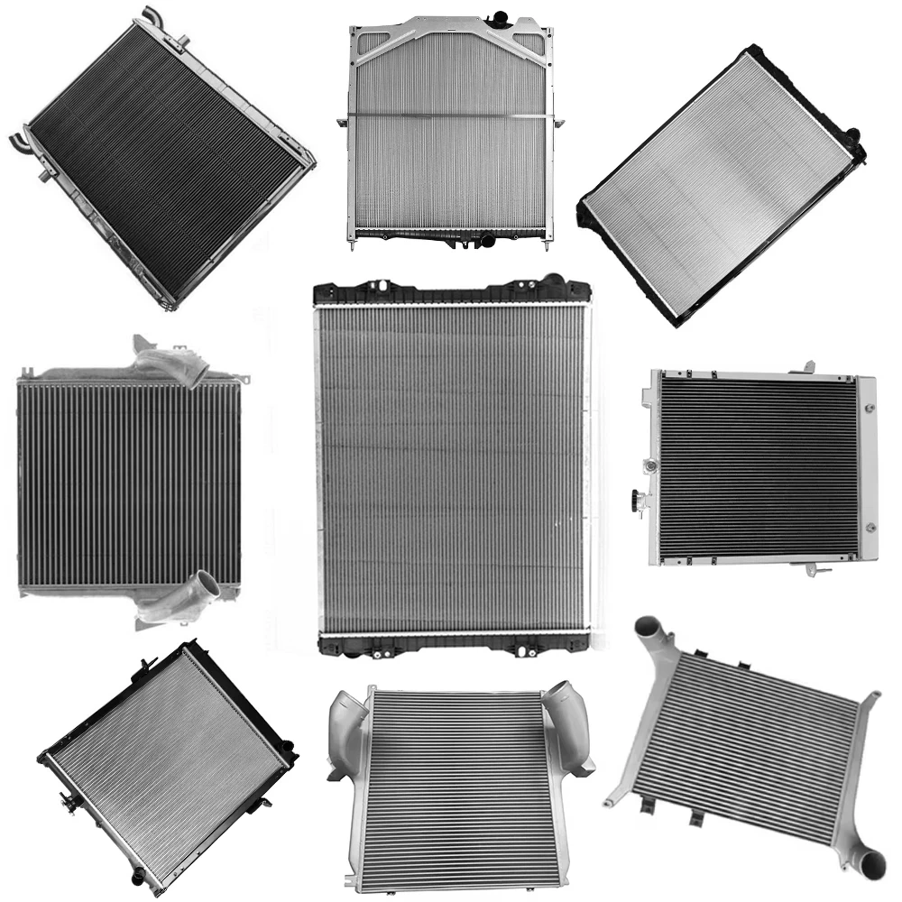 Hot Sale Auto Engine Systems Water Intercooler Core 1321887 64071 310082 334842 1100630 Aluminum Radiator for Scania R112 Truck