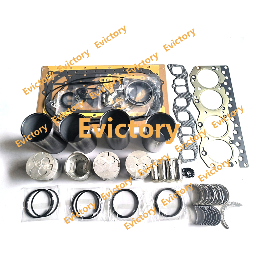 For ISUZU C190 Engine Overhaul Rebuild Kits - Piston + Liner + Ring + Full Gasket Kits + Bearing Set