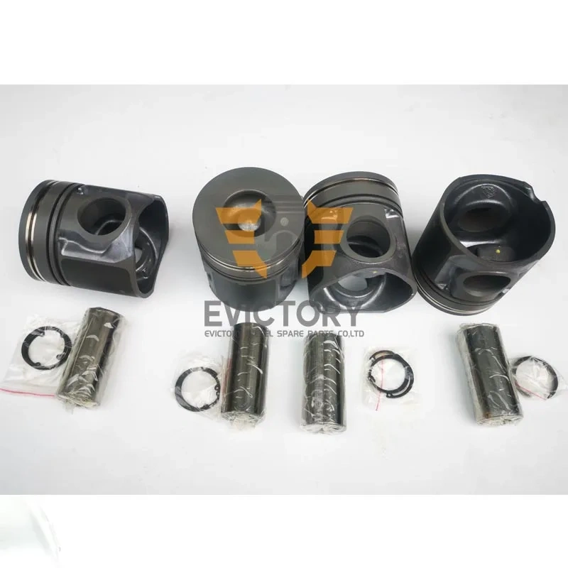 For JCB444 rebuild Piston ring cylinder liner head gasket bearing main con rod