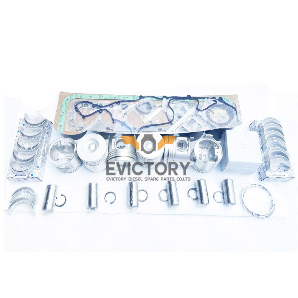For Isuzu Truck 6HH1 6HH1-T Diesel Engine Overhaul Kit - Pistons + Piston Ring + Full Gasket Kits + Bearing Set