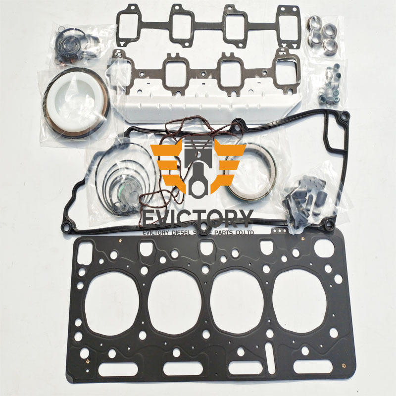 For JCB444 Diesel Engine Overhaul Kit - Piston Ring + Full Gasket Kits + Main Conrod Bearing Set