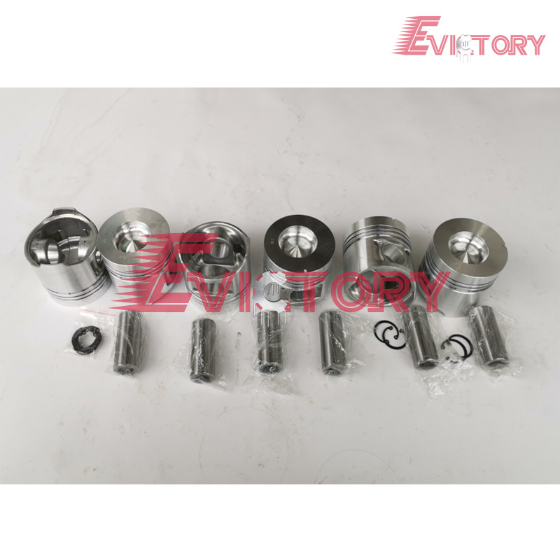 6-Cylinders 11Z Engine Overhaul Rebuild Kit for Toyota Forklift - Pistons + Piston Ring + Cylinder Liner + Full Gasket Set + Bearings