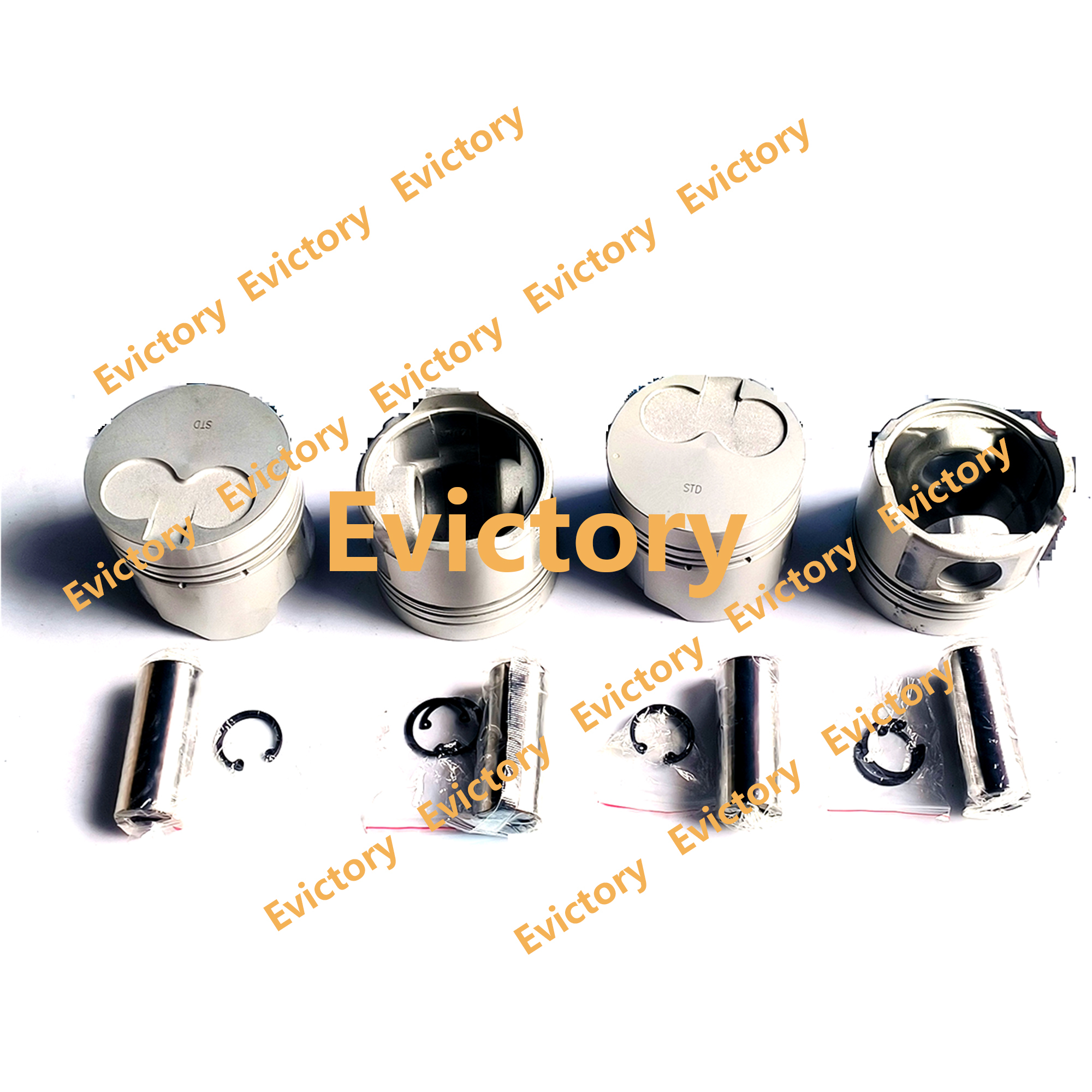 For Toyota Forklift 1DZ 1DZ-2 Engine Overhaul Rebuild Kit Pistons + Piston Ring + Cylinder Liner + Full Gasket Kits + Bearing Set
