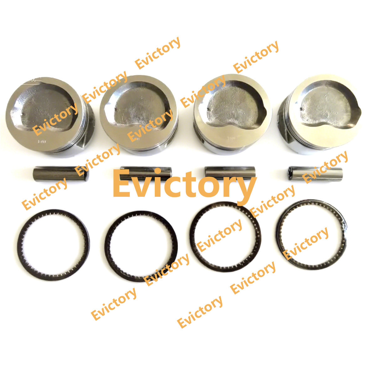 For Toyota Forklift 4Y Engine Overhaul Rebuild Kit Pistons + Piston Ring + Cylinder Liner + Full Gasket Kits + Bearing Set