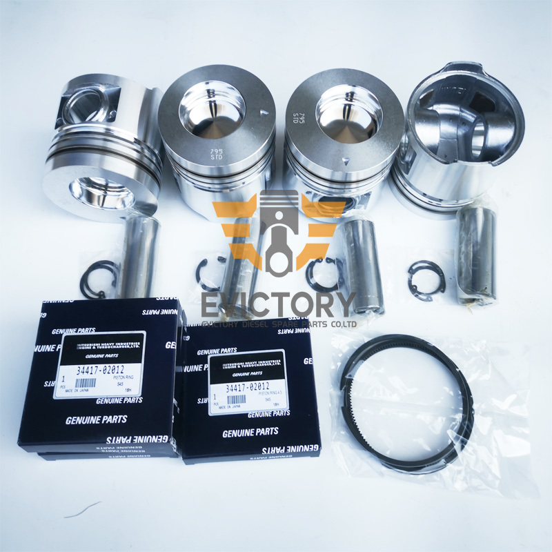 for Caterpillar 3044 3044C 3044CT Diesel Engine Overhaul Rebuild Kit - Pistons Ring Liner Gaskets Bearings