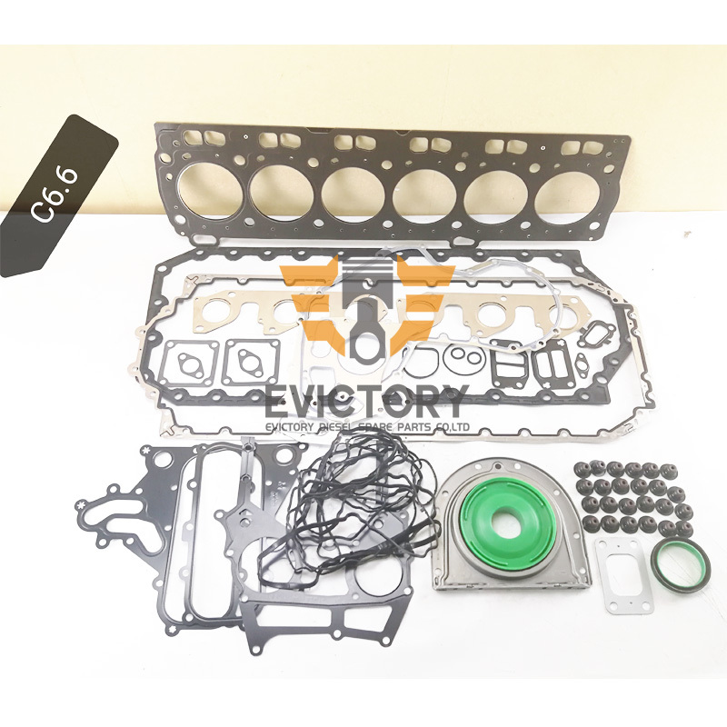 For Caterpillar C6.6 rebuild overhaul Piston ring set + full gasket kits