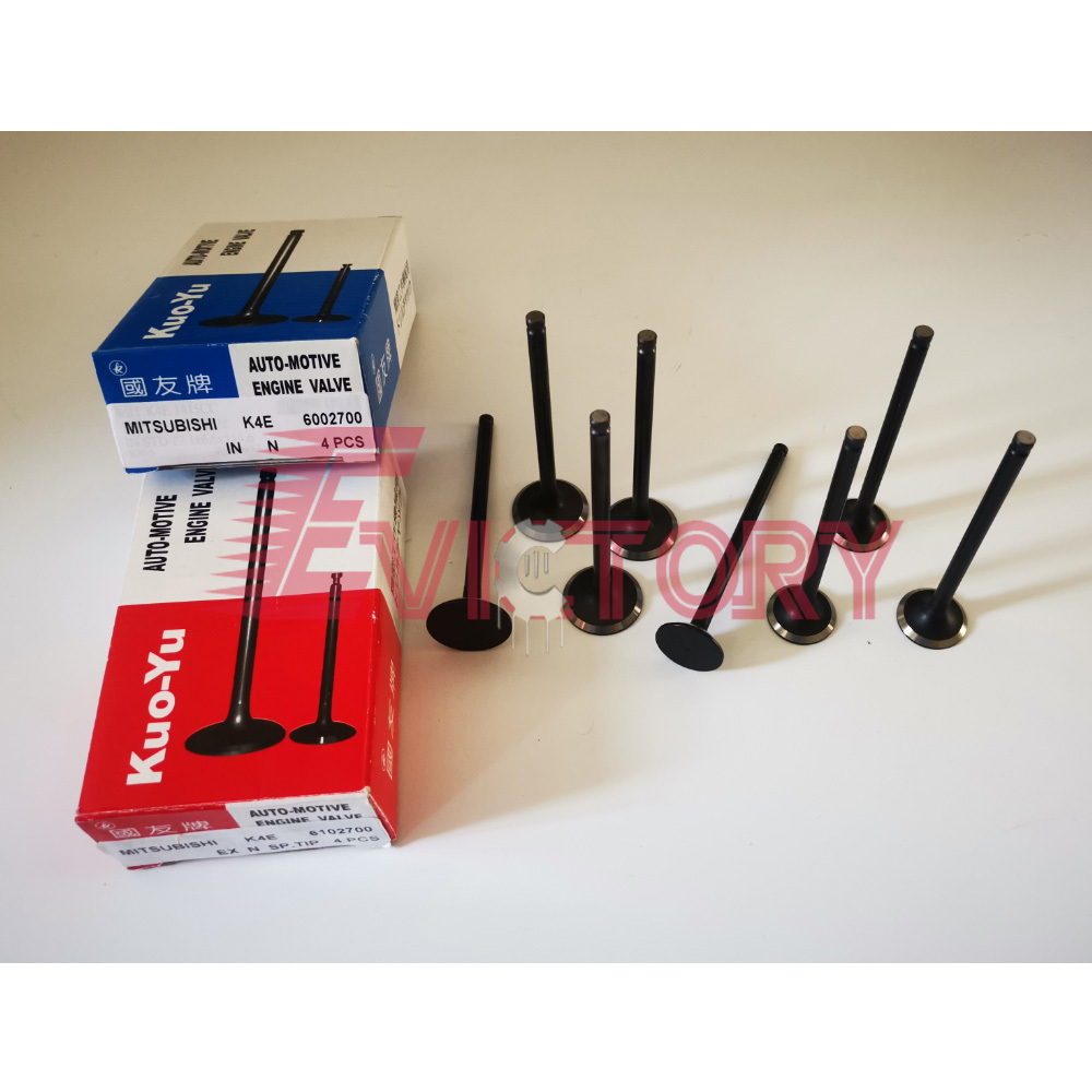 For MITSUBISHI K4E rebuild kit -water pump + piston with ring gasket main conrod bearing + valve