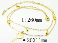Wholesale Stainless Steel Jewelry | Anklet | HY59B0821NC | Bulk
