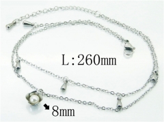 Wholesale Stainless Steel Jewelry | Anklet | HY59B0810MR | Bulk