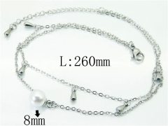 Wholesale Stainless Steel Jewelry | Anklet | HY59B0804MW | Bulk