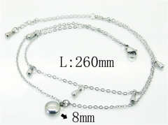 Wholesale Stainless Steel Jewelry | Anklet | HY59B0812MW | Bulk
