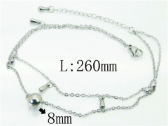 Wholesale Stainless Steel Jewelry | Anklet | HY59B0739ME | Bulk