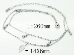 Wholesale Stainless Steel Jewelry | Anklet | HY59B0814LLX | Bulk