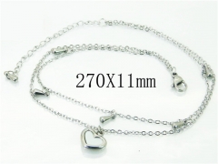 Wholesale Stainless Steel Jewelry | Anklet | HY59B1033ML | Bulk