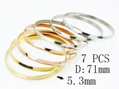 Wholesale Stainless Steel Jewelry | Bangles | HY58B0723HLS | Bulk