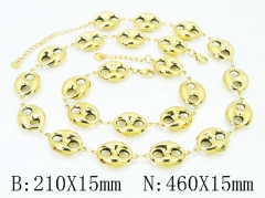 Wholesale Stainless Steel Bracelets & Necklaces Sets - HY30S0389IML
