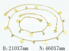 Wholesale Stainless Steel Bracelets & Necklaces Sets - HY30S0373IKE