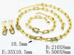 Wholesale Stainless Steel Jewelry - Stainless Steel Jewelry Sets - HY50S0807KLS