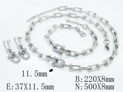 Wholesale Stainless Steel Jewelry - Stainless Steel Jewelry Sets - HY50S0804LCC