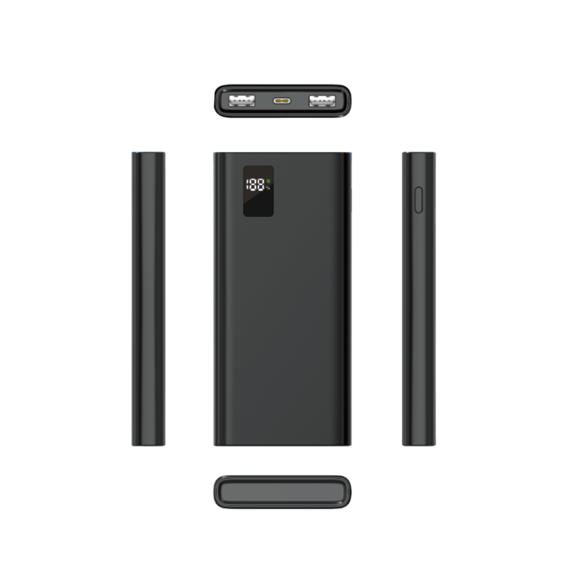 SPB123-C10 10000mAH 37Wh power bank with digital display 