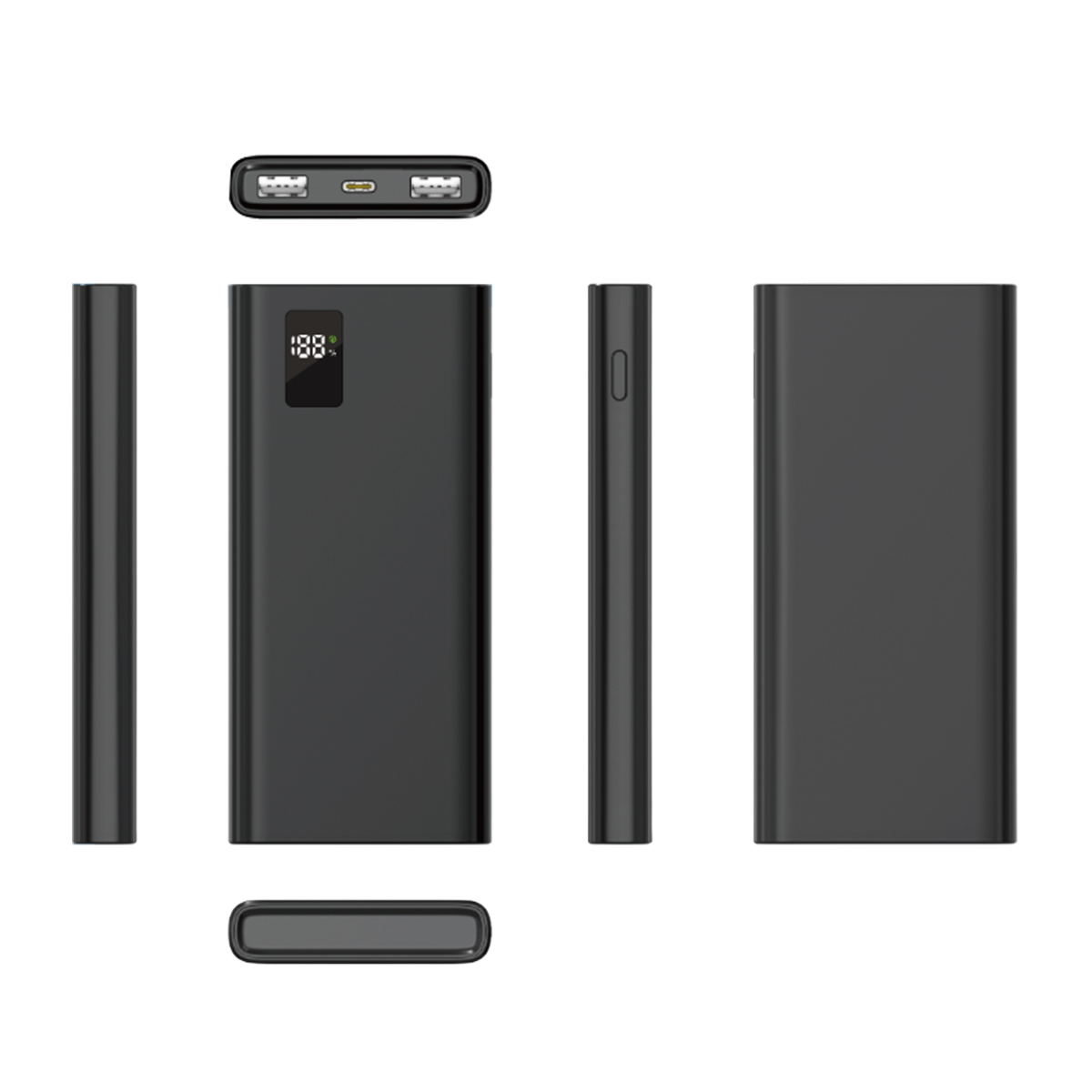 SPB123-C10 10000mAH 37Wh power bank with digital display 