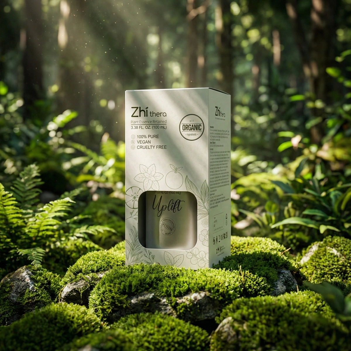 Zhi Thera Smart Portable Aromatherapy Ultrasonic Diffuser – 3500mAh LED Rechargeable Essential Oil Diffuser