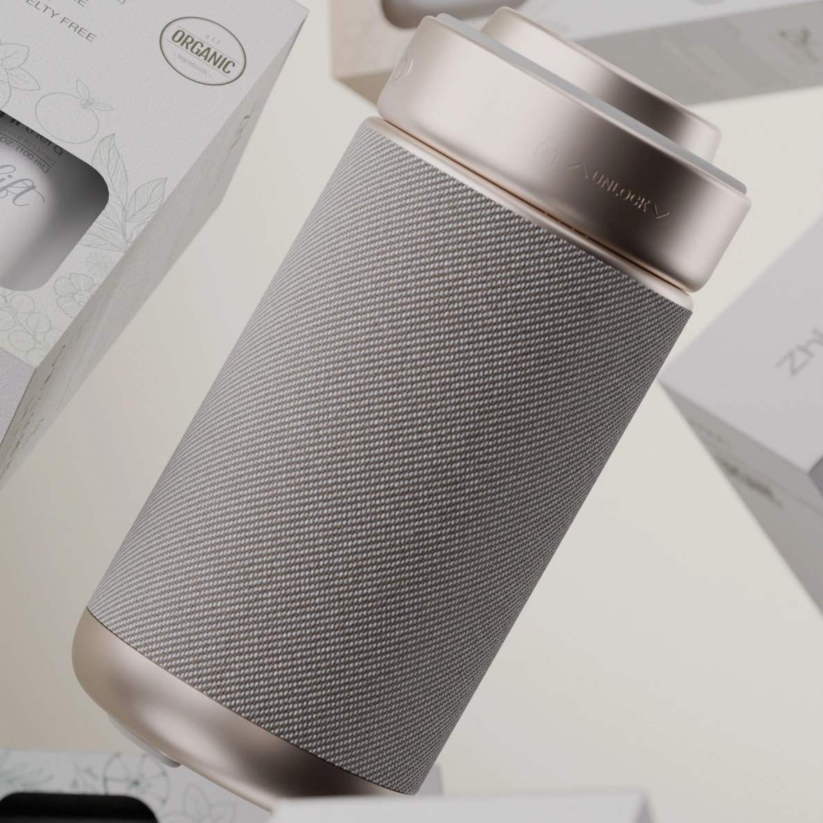 Zhi Thera Smart Portable Aromatherapy Ultrasonic Diffuser – 3500mAh LED Rechargeable Essential Oil Diffuser