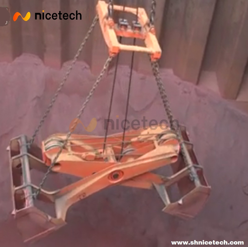 Four rope Scissor Grab Bucket