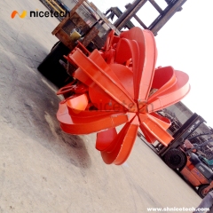 10T 1.6CBM semi-close Electric Hydraulic Orange peel grab steel scarp