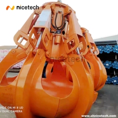 3CBM Full close Electric Hydraulic Orange peel grab