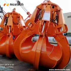 3CBM Full close Electric Hydraulic Orange peel grab