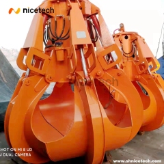 3CBM Full close Electric Hydraulic Orange peel grab