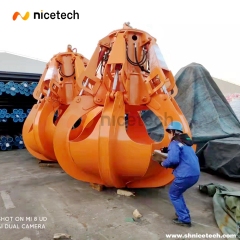 3CBM Full close Electric Hydraulic Orange peel grab