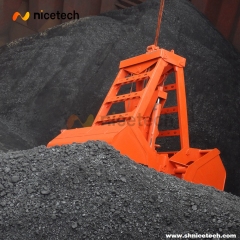 25T 12 CBM Wireless Remote Control Clamshell Grab Bucket for bulk cargo