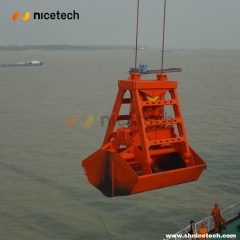 25T 12 CBM Wireless Remote Control Clamshell Grab Bucket for bulk cargo