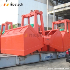 Remote control Hydraulic clamshell grab for bulk cargo