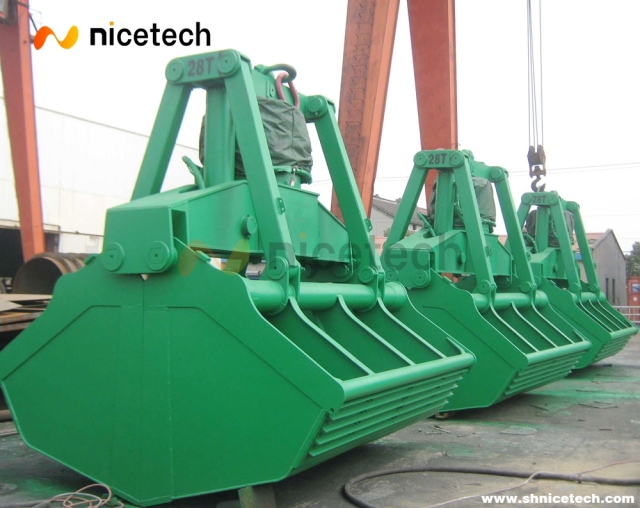 25T 12 CBM  Electric Hydraulic clamshell grab for on board operation
