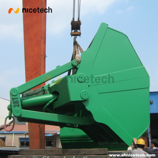 25T 12 CBM  Electric Hydraulic clamshell grab for on board operation
