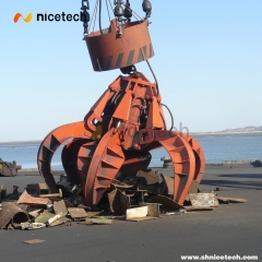 Electric Hydraulic Orange peel grab For Scarp