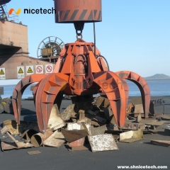 Electric Hydraulic Orange peel grab For Scarp