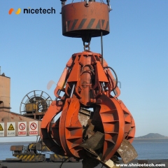 Electric Hydraulic Orange peel grab For Scarp