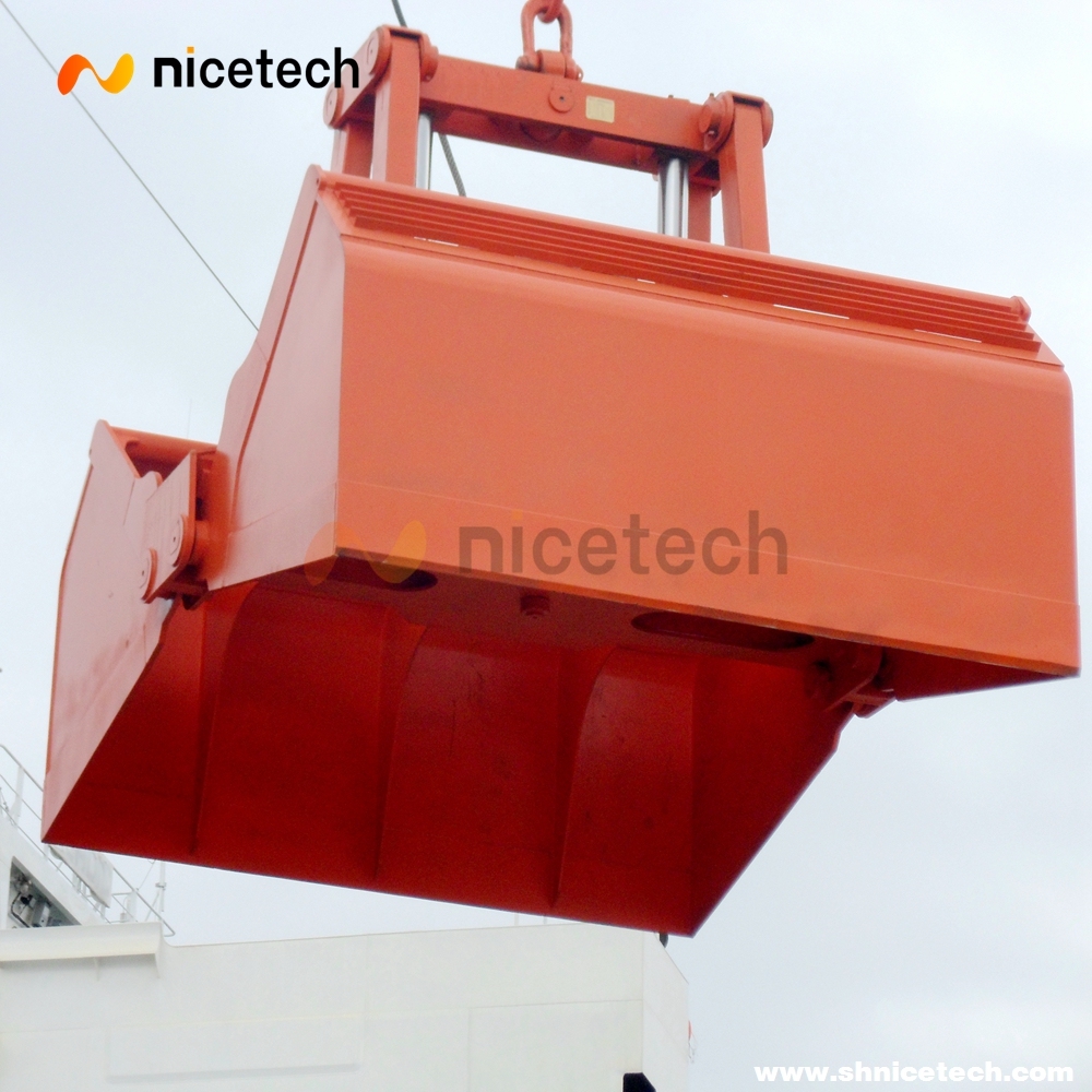 Remote control Hydraulic clamshell grab for bulk cargo