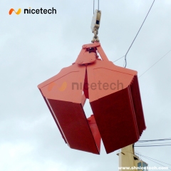 Remote control Hydraulic clamshell grab for bulk cargo