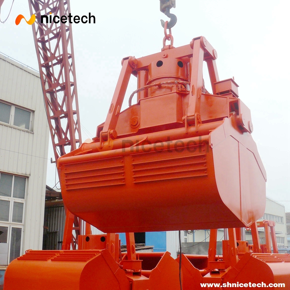 28T 12CBM Motor Hydraulic clamshell grab for bulk cargo