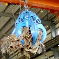 Single Line Motor  Hydraulic Orange peel grab for scarp,