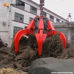 Full close Electric Hydraulic Orange peel grab for Dreding