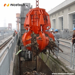 Full close Electric Hydraulic Orange peel grab for Dreding